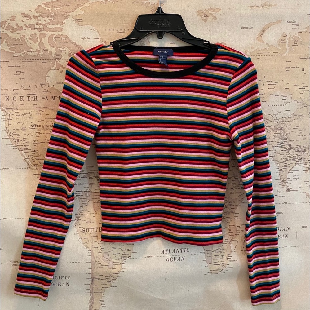 Long sleeve crop top